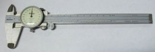 Vintage Mitutoyo Dial Caliper No.  505 - 623 Stainless Hardened Measure Od & Id