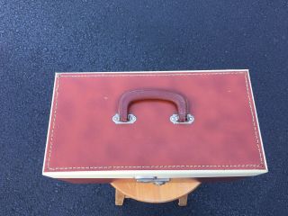 Vintage Reel to Reel Tape Double Carry Case Including Lock & Key 2