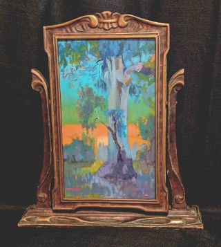 Listed Artist James Osorio Collectible Oil Painting In Antique Frame