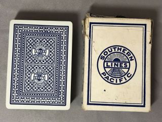 Southern Pacific Lines Playing Cards Complete Vintage Railroad