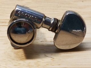 (1) 1960s 1970s Grover Usa Vintage Bass Side Tuner Tuning Machine Chrome Lp Sg