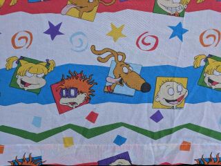 Rugrats Twin Flat Sheet,  Pillowcase Vintage 1990s Nickelodeon