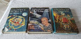 Vintage Tom Swift Jr Books,  Rare,  Some Wear But Acceptable