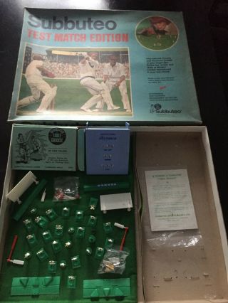 Vintage Subbuteo Cricket Set Complete Collectable