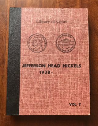 Vintage Library Of Coins Jefferson Nickels Album,  Vol.  7 1938 - 1965 - No Coins