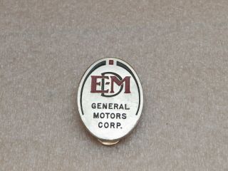 Vintage Emd General Motors Clip On Badge 6181 Whitehead & Hoag 1 3/8 " X 1 "