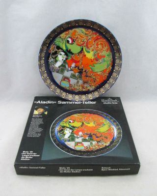 Vintage Rosenthal Studio - Line Bjorn Wiinblad Aladin/aladdin Plate Vii Boxed