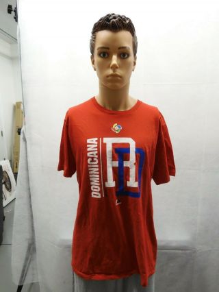 Dominican Republic World Baseball Classic Shirt L Red