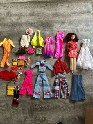 Vintage 1966 Mattel Barbie With Tons Of Accessories,  Hair