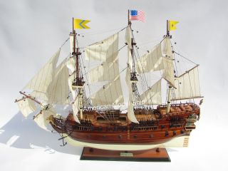 Bonhomme Richard Tall Ship Model 38 " - Handmade Wooden Model Boat