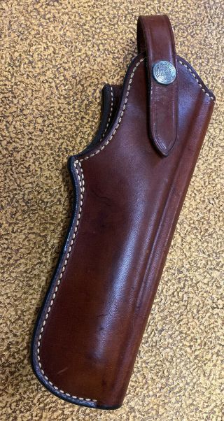 Vintage 89 Bianchi Suede Lined Leather Holster For S&w Browning Ruger.  22 Auto
