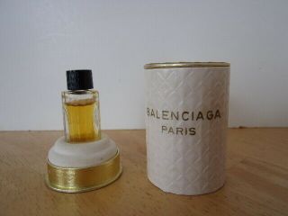 Vintage Balenciaga Paris Mini Perfume & Box 1/2 Dram