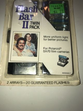 NOS Vintage GE Flash Bar II Twin Pack for Polaroid SX - 70 Cameras 3