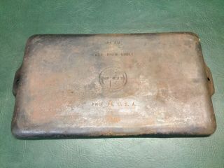 Antique Griswold Erie Pa Cast Iron No.  18 Grill Griddle 1108