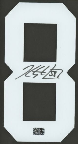 Kris Letang Pittsburgh Penguins Signed Autographed White 8 Jersey Number