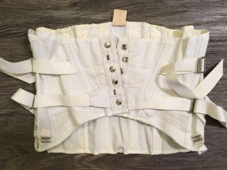 Vintage Bodice Vest Corset Back Brace Adjustable Truform Steampunk