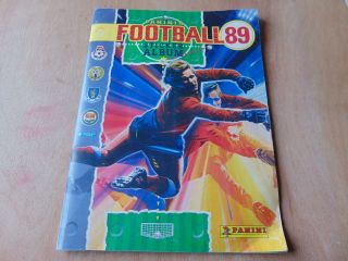 Vintage Panini 89 1989 Football Sticker Album Book With 354 Stickers