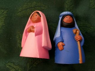 Vtg Avon Kids Aa Mary & Joseph Figures Holy Family Nativity Holiday 1993