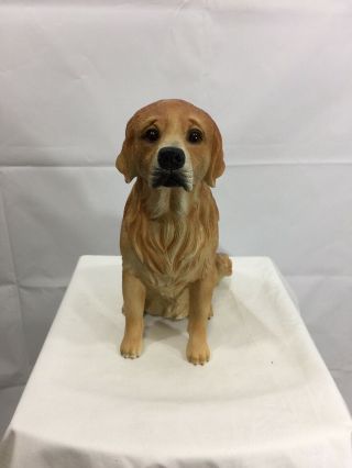 Vintage Ceramic/ Porcelain /resin Dog Figurine Heavy Piece Collectable