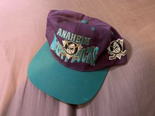 Vintage 90s Anaheim Mighty Ducks Nhl Snapback Adjustable Hat