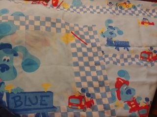 Vintage Blues Clues Twin Flat Sheet & Pillowcase Nickelodeon