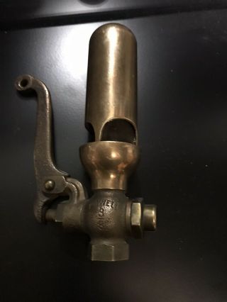 Antique Powell Brass Steam Whistle