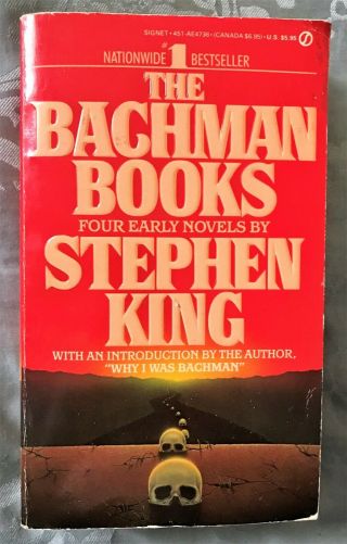 Bachman Books Four Early Novels By Stephen King Vintage 1985 1st/1st Pb