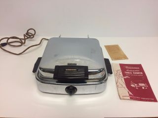 Vintage Dominion Table Cooker With Reverso Grids Waffle Iron Grill Model 1311 - D