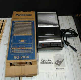 Vintage Panasonic Rq - 2104 Portable Cassette Player/recorder