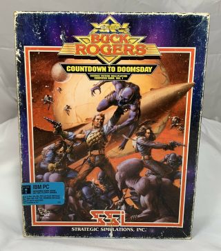 Buck Rogers Countdown To Doomsday Ibm 5 1/4 Floppy Ssi Pc Computer Vintage Game