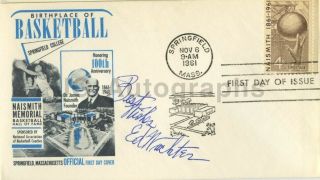 Ed Wachter - Basketball Hall Of Fame: Harvard Coach - Signed Postal Cover