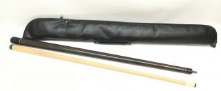 Vintage Imperial Pool Cue 2 Piece With Soft Case