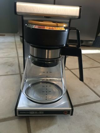 Vintage Norelco Dial - A - Brew Electric 12 Cup Coffee Maker Machine Model Hb5170