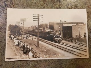 Vintage Post Card President Harding Funeral Train Tama Iowa
