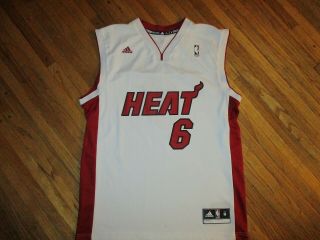 Lebron James Miami Heat 6 Jersey Basketball Nba King Adidas Mens Adult Medium