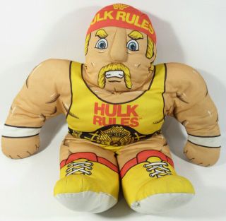 Vintage 1990 Wwf/wwe Hulk Hogan Tonka Wresting Buddies Plush Doll Pillow Buddy