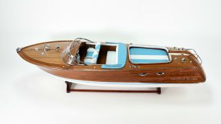 Riva Aquarama Handmade Wooden Classic Boat Model 48 " Rc Ready