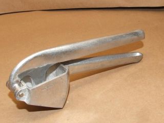 Vintage Cast Aluminum Garlic Press Mincer Made In Italy Kitchen Tool Gadget