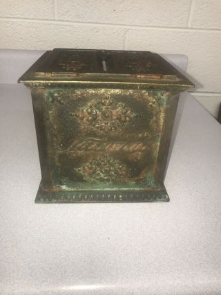 Antique Cast Iron National Cash Register Receipt Counter Ticket Box