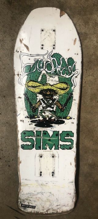 Vintage Skateboard 1987 Sims Eric Nash