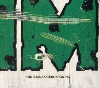 Vintage skateboard 1987 Sims Eric Nash 3