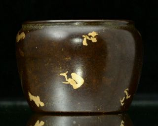 A Miniature Chinese Gold Splash Bronze Censer