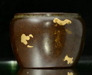 A miniature Chinese gold splash bronze censer 2