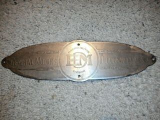 Emd Electro - Motive Division Builders Plate 21264 Rock Island 664 Year 1941