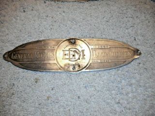 Emd Electro - Motive Division Builders Plate 21261 Rock Island 662 Year 1940