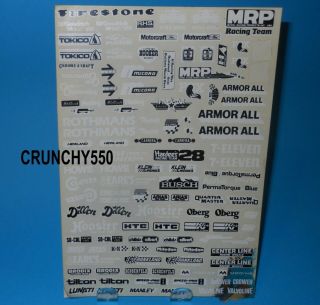 Vintage Mrp Sponsor Decal Sticker Sheet Armor All 7 - Eleven Rc Part