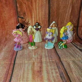 Vintage 1992 Mcdonalds Mattel Barbie 8 Piece Set Toys Cake Toppers
