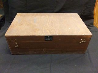 Vintage Unimat Sl Db - 200 Mini Lathe Wood Storage Box