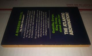 THE ATLANTIC ABOMINATION by John Brunner ; RARE 1966 ACE BOOK 03300 NEAR 3