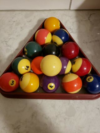 Vintage American Premier Pool Ball 2 - 1/4” Complete Set Billiard Aramith?